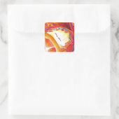 Kumquats-Zitrusfrüchte Quadratischer Aufkleber (Tasche)