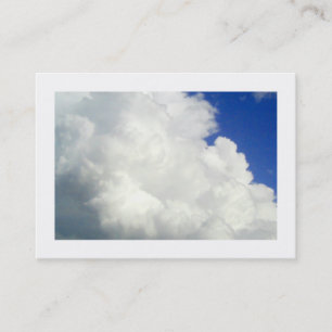 Kumulutige Wolken, Mini-Foto Visitenkarte