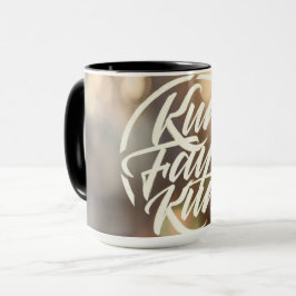 Kun Faya Kun | Moderne Arabische Kalligrafie Keram Tasse