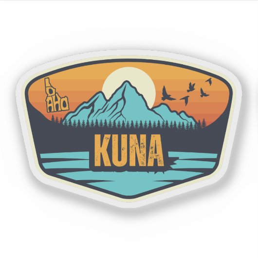 Kuna, Idaho Aufkleber (Vorderseite)