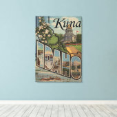 Kuna, IdahoGroße BuchstabenszenenKuna, ID Leinwanddruck (Insitu (Holzboden))