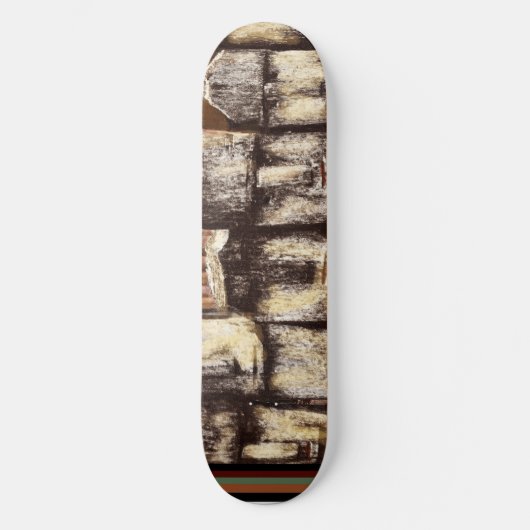 Kuna Indian Ancestral Figurenskateboard Skateboard (Vorderseite)
