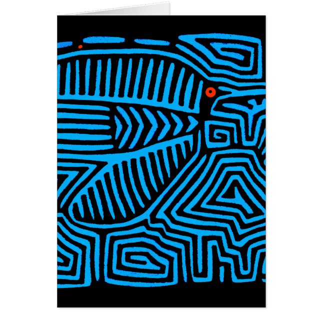 Kuna Indian Blue Bird (Vorne)