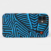 Kuna Indian Blue Bird Case-Mate iPhone Hülle (Rückseite (Horizontal))