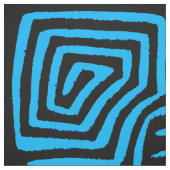 Kuna Indian Blue Bird Mola Design Stoff (Muster)