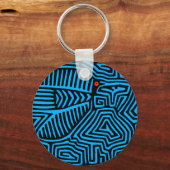 Kuna Indian Blue Bird Schlüsselanhänger (Vorderseite)