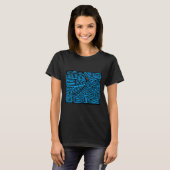 Kuna Indian Blue Bird T-Shirt (Vorne ganz)