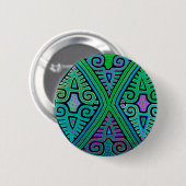 Kuna Indian Diamond Mola Button (Vorne & Hinten)