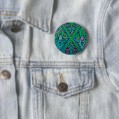 Kuna Indian Diamond Mola Button (Beispiel)