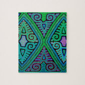 Kuna Indian Diamond Mola Puzzle (Vertikal)