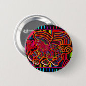 Kuna Indian Friendly Dragon Mola Button (Vorne & Hinten)