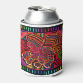 Kuna Indian Friendly Dragon Mola Dosenkühler (Kanne Vorderseite)