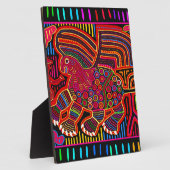 Kuna Indian Friendly Dragon Mola Fotoplatte (Seite)