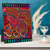 Kuna Indian Friendly Dragon Mola Fotoplatte (Seite)