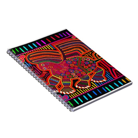 Kuna Indian Friendly Dragon Mola Notizblock (Rechte Seite)