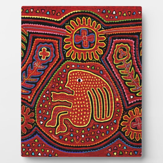 Kuna Indian Girl on a Bicycle Fotoplatte (Vorderseite)