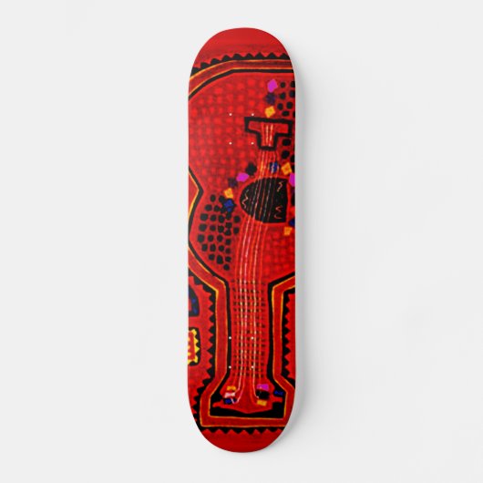 Kuna Indian Guitar Skateboard (Vorderseite)