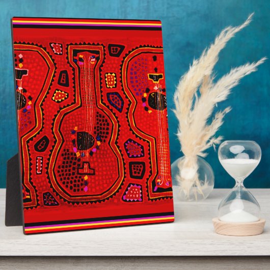 Kuna Indian Guitars Fotoplatte (Seite)