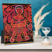 Kuna Indian in Cooking Hut - Tribal Fotoplatte (Seite)