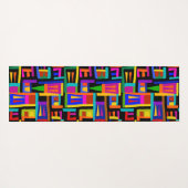 Kuna Indian Landscape Map - Bold Colors Yogamatte (Rückseite (Horizontal))