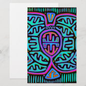 Kuna Indian Mariposa Briefpapier (Vorne/Hinten)