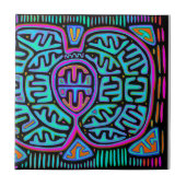 Kuna Indian Mariposa Fliese (Vorderseite)