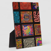 Kuna Indian Mola Collage Fotoplatte (Seite)