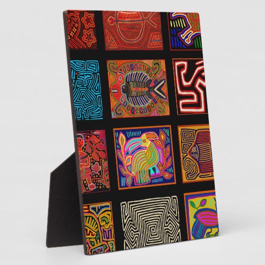 Kuna Indian Mola Collage Fotoplatte (Seite)