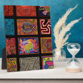 Kuna Indian Mola Collage Fotoplatte (Seite)