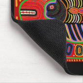 Kuna Indian Mola Collage Mousepad (Ecke)