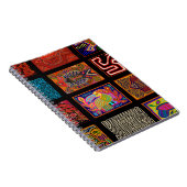Kuna Indian Mola Collage Notizblock (Rechte Seite)
