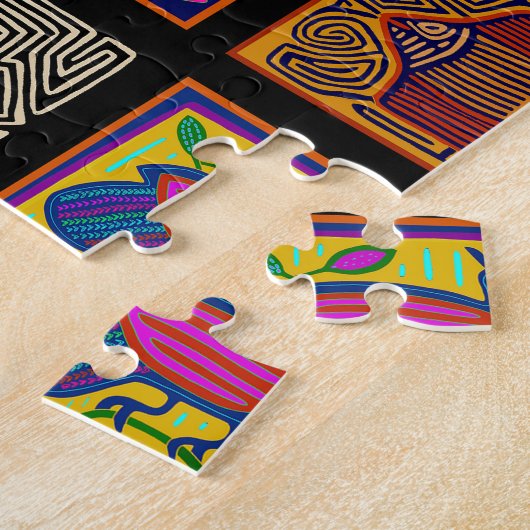 Kuna Indian Mola Collage Puzzle (Seite)