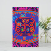 Kuna Indian Mola Compass Briefpapier (Stehend Vorderseite)
