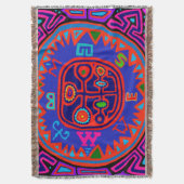 Kuna Indian Mola Compass Decke (Vorderseite Vertikal)