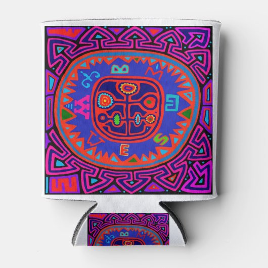 Kuna Indian Mola Compass Dosenkühler (Vorderseite)