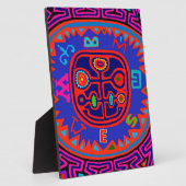 Kuna Indian Mola Compass Fotoplatte (Seite)