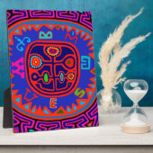 Kuna Indian Mola Compass Fotoplatte (Seite)