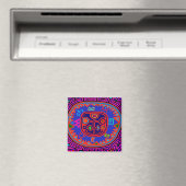 Kuna Indian Mola Compass Magnet (In Situ (Geschirrspüler))