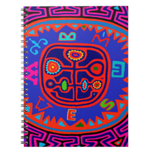Kuna Indian Mola Compass Notizblock