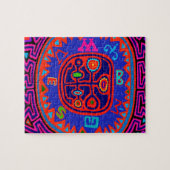 Kuna Indian Mola Compass Puzzle (Horizontal)