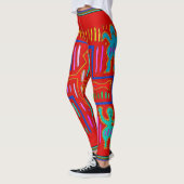 Kuna Indian Mola Cross Leggings (Links)