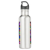 Kuna Indian Mola Flora Edelstahlflasche (Rückseite)