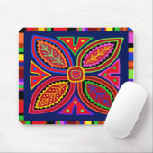 Kuna Indian Mola Flora Mousepad (Mit Mouse)