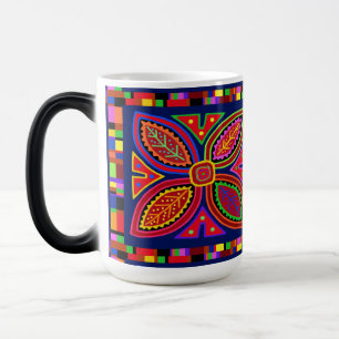 Kuna Indian Mola Flora Verwandlungstasse