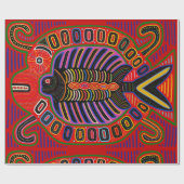 Kuna Indian Mola Pescado Geschenkpapier (Flach)