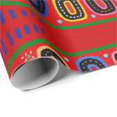 Kuna Indian Mola Pescado Geschenkpapier (Rolleneckpunkt)