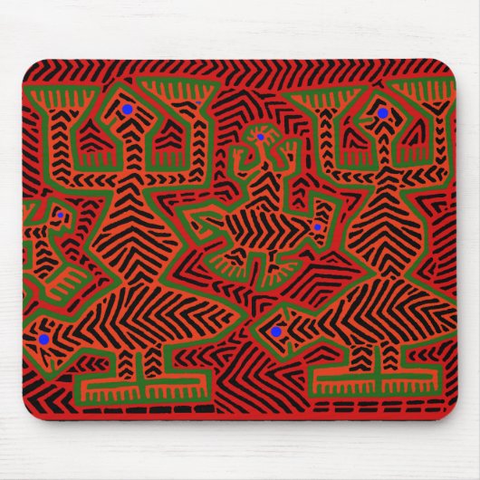 Kuna Indian Mola Spirits Mousepad (Vorne)