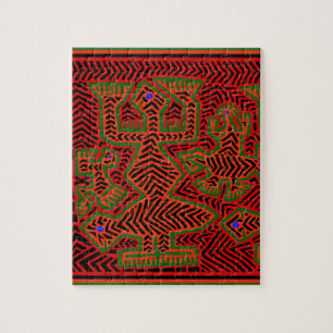Kuna Indian Mola Spirits Puzzle