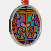 Kuna Indian Music Box - San Blas Mola Ornament Aus Metall (Rechts)