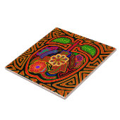 Kuna Indian Red Delicious Apple Ceramic Tile Fliese (Seite)
